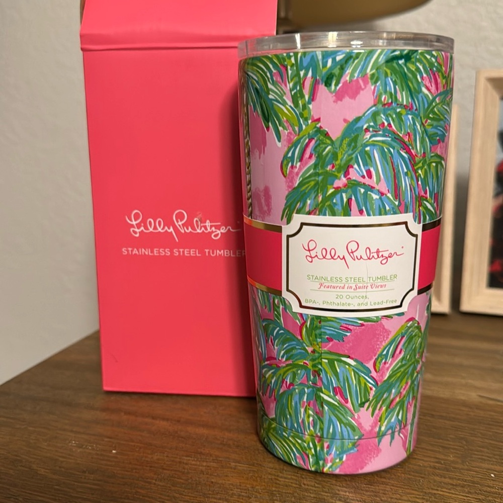 Lilly Pulitzer stainless steel insulation tumbler 20 oz suite views